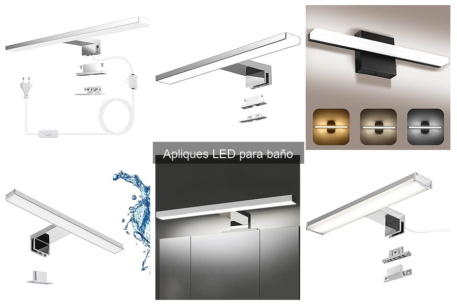 Comparativa de Apliques LED y Halógenos para Baño