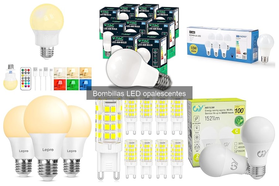 Comparativa de Bombillas LED Opalescentes y Otras LED
