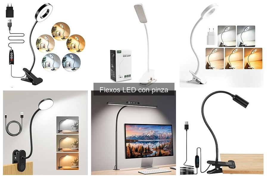 Comparativa de Flexos LED con Pinza: Mejores Marcas y Modelos