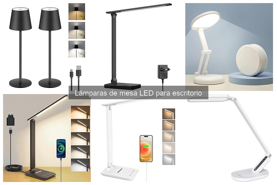 Comparativa de lámparas de mesa LED para tu escritorio