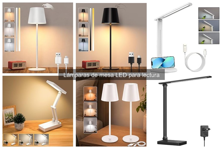 Comparativa de lámparas de mesa LED vs bombillas incandescentes
