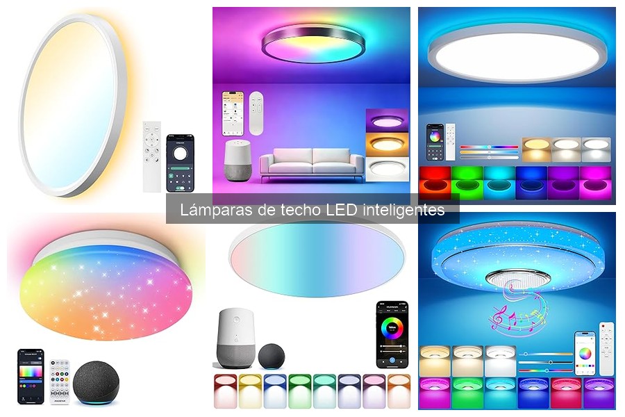 Comparativa de Lámparas de Techo LED Inteligentes con Alexa
