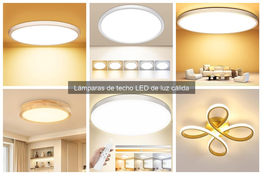 Comparativa de las Mejores Lámparas de Techo LED de Luz Cálida