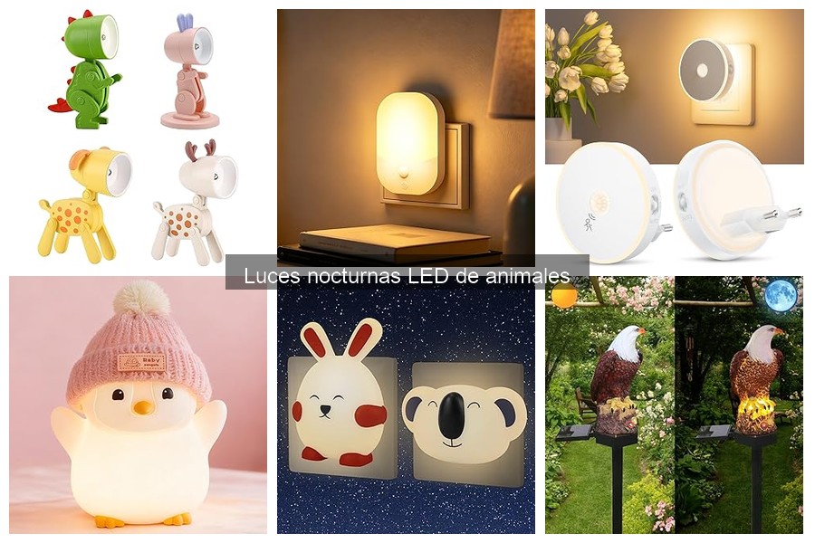 Comparativa de las Mejores Luces Nocturnas LED de Animales