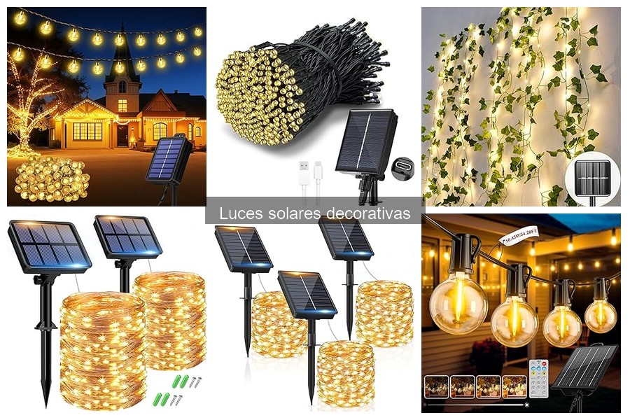 Comparativa de las Mejores Luces Solares Decorativas