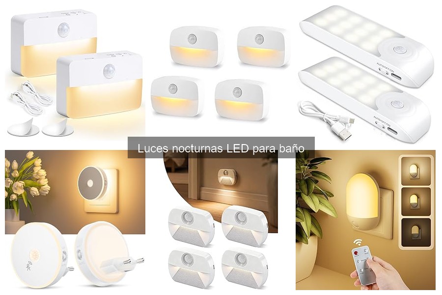 Comparativa de luces nocturnas LED con sensor de movimiento