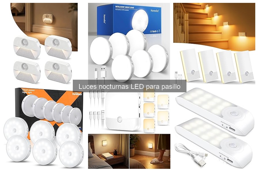 Comparativa de luces nocturnas LED para pasillo: calidad y precio