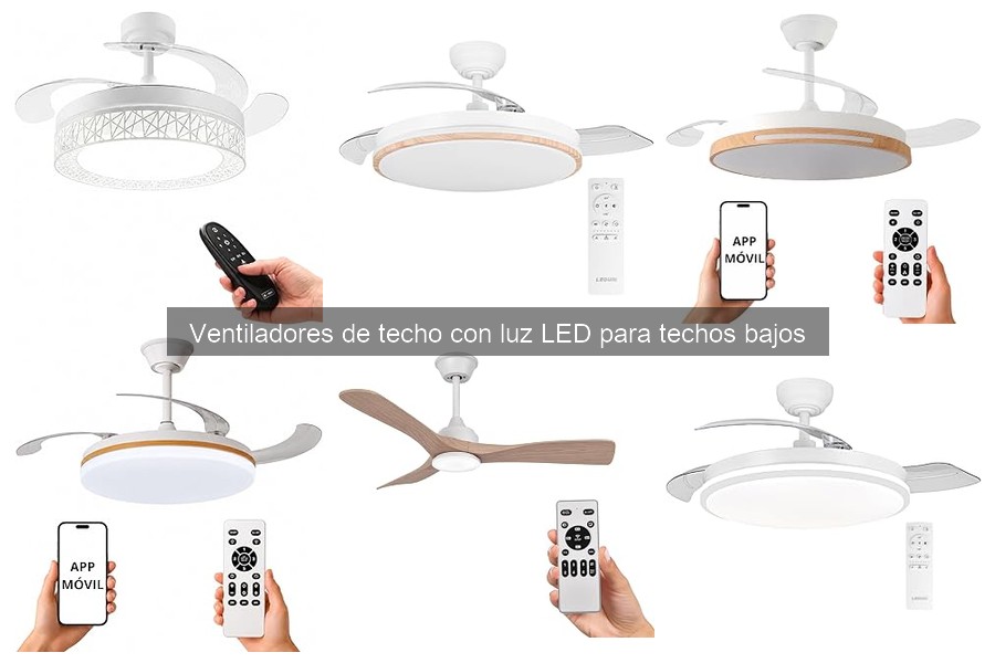 Comparativa de mejores ventiladores de techo LED para techos bajos