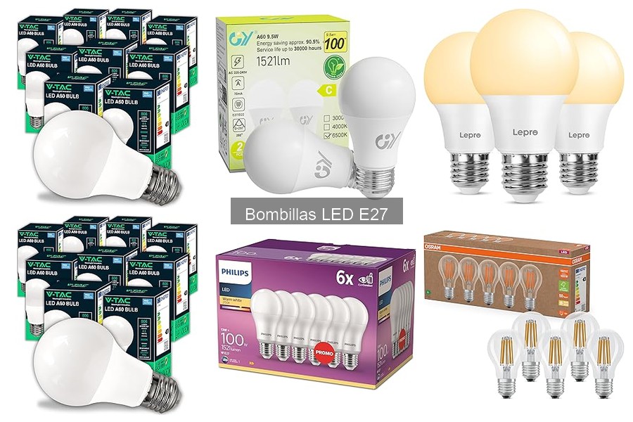 Comparativa de precios de bombillas LED E27 en tiendas online