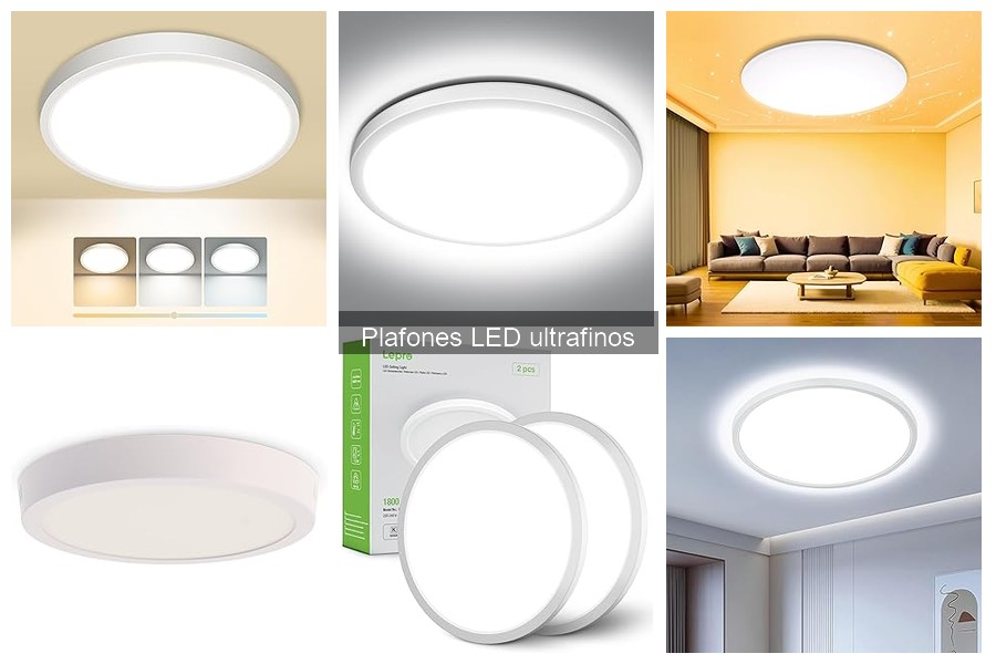 Comparativa de precios de plafones LED ultrafinos en tiendas