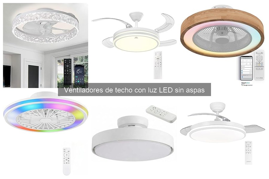 Comparativa de Ventiladores de Techo LED: Sin Aspas vs. Con Aspas