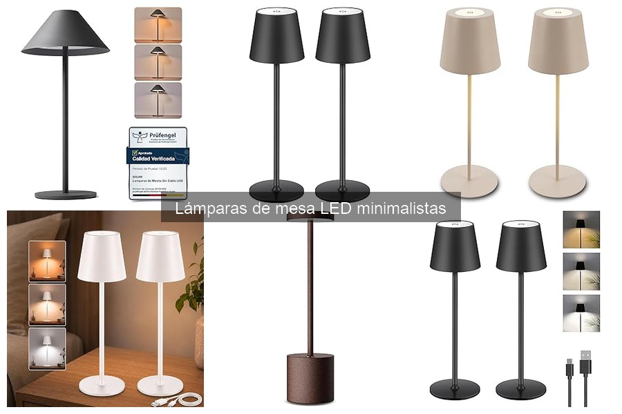 Comparativa: Lámparas de Mesa LED Minimalistas vs Tradicionales