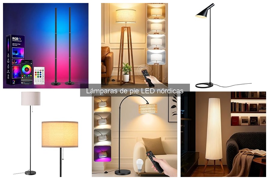 Comparativa: Lámparas de Pie LED Nórdicas vs. Tradicionales