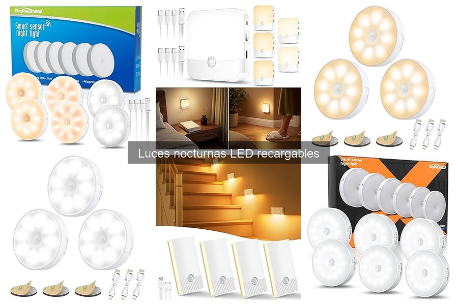 Comparativa: Luces Nocturnas LED Recargables vs No Recargables