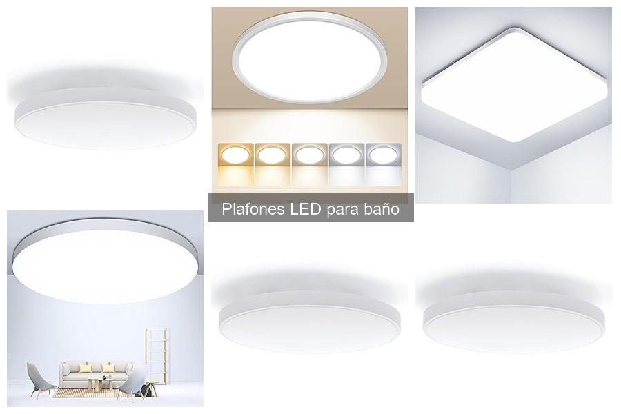 Comparativa: Plafones LED vs Halógenos e Incandescentes en Baño