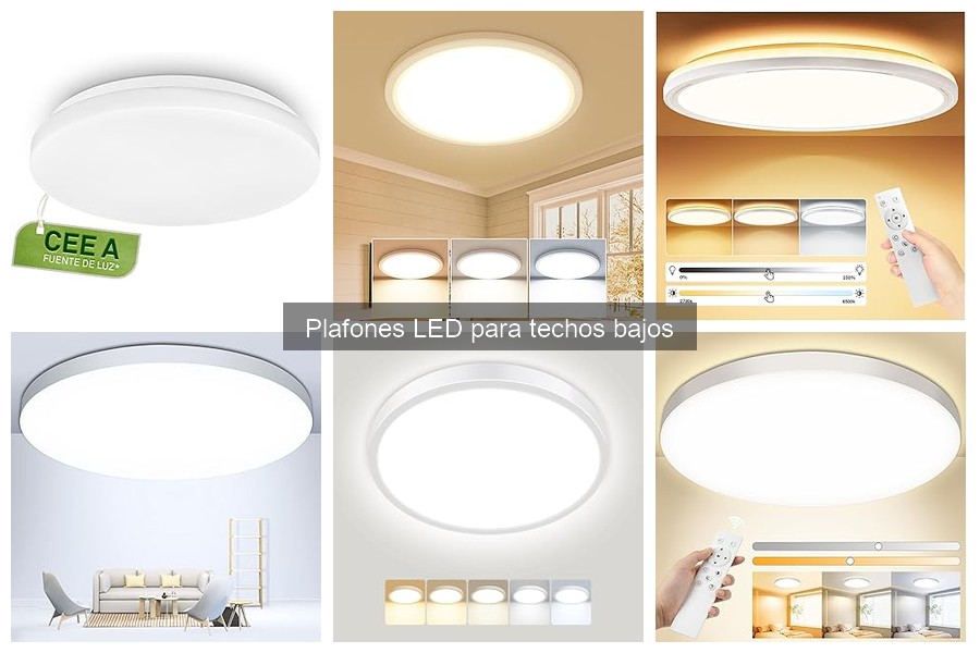 Comparativa: Plafones LED vs Luces Empotradas para Techos Bajos