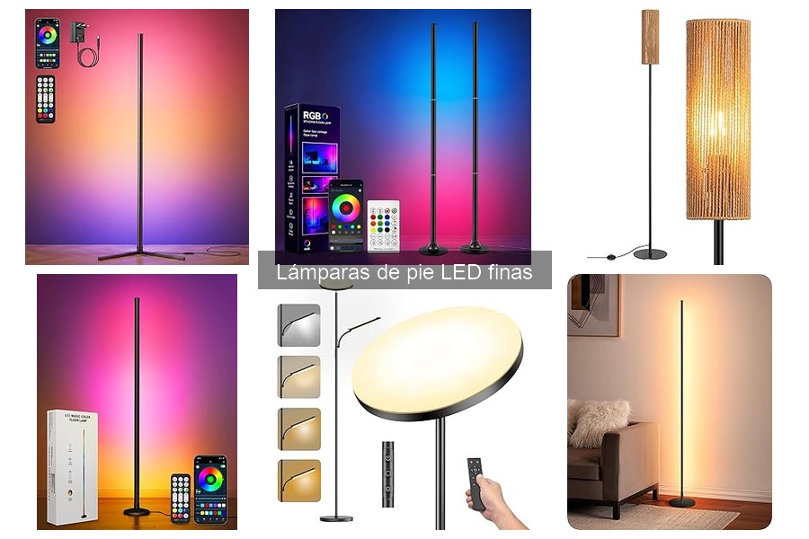Descubre las Lámparas de Pie LED Finas: Características y Beneficios
