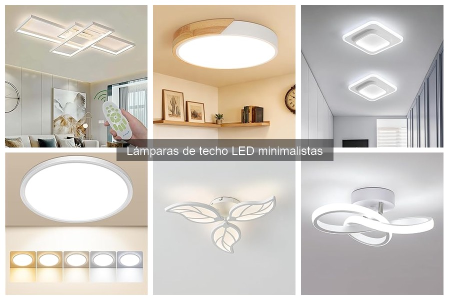 ** Descubre las lámparas de techo LED minimalistas: características y beneficios
