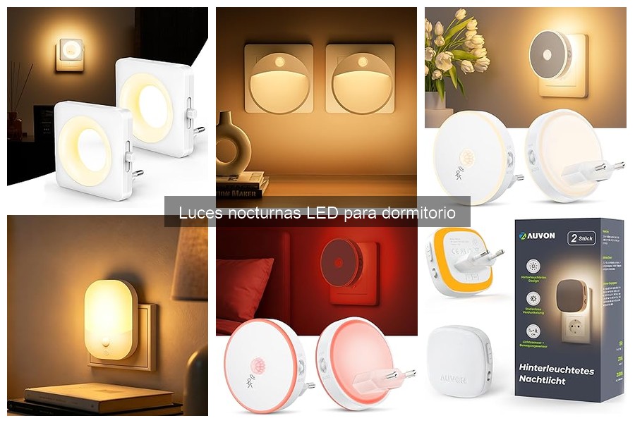 Descuentos en luces nocturnas LED para dormitorio