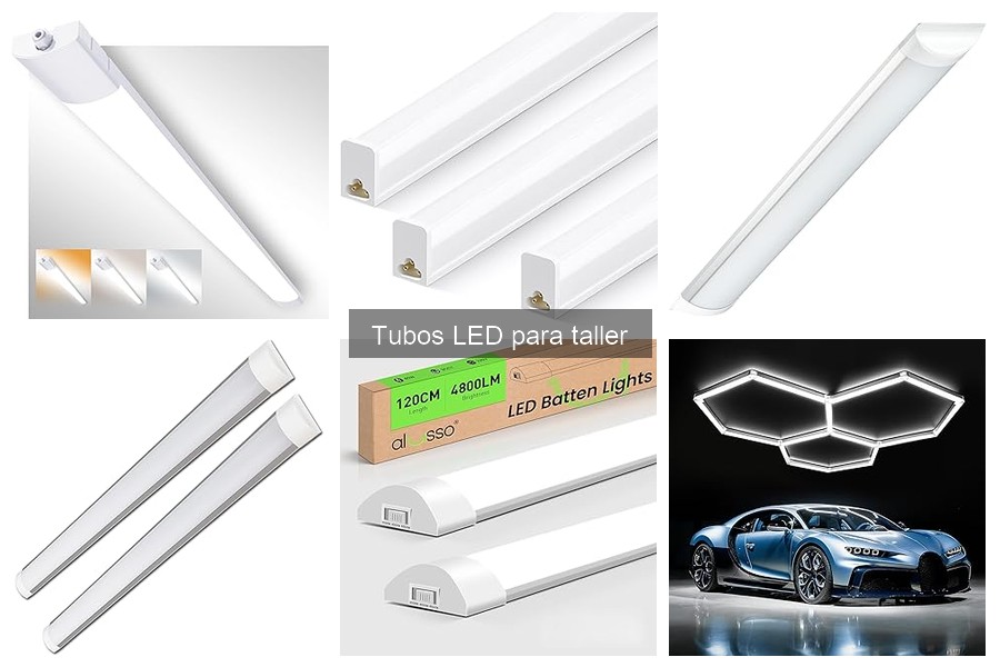 ** Diferencias entre tubos LED de distintos tamaños para talleres