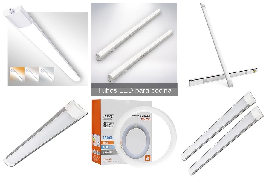 Diferencias entre tubos LED y fluorescentes para cocina