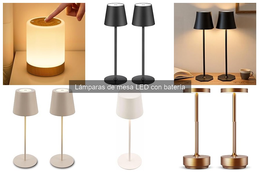 Dónde comprar lámparas de mesa LED con batería a buen precio