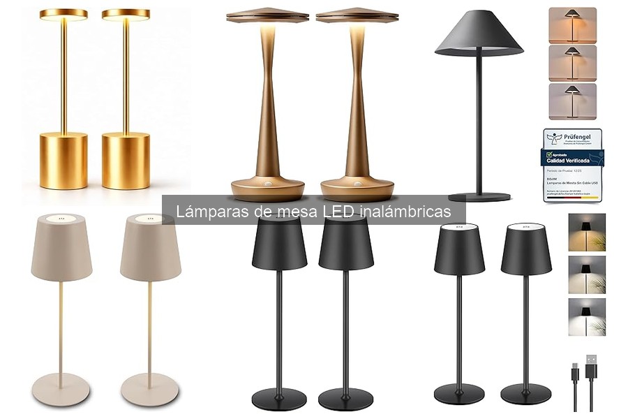 Dónde comprar lámparas de mesa LED inalámbricas al mejor precio