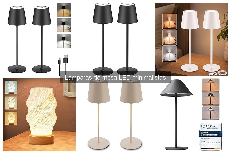 Dónde comprar lámparas de mesa LED minimalistas baratas