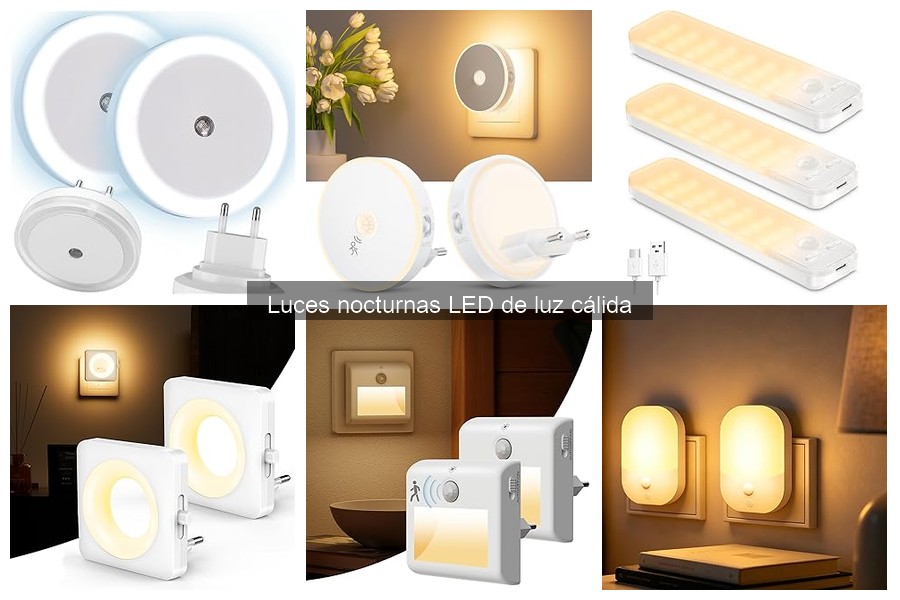 Dónde comprar luces nocturnas LED cálidas al mejor precio