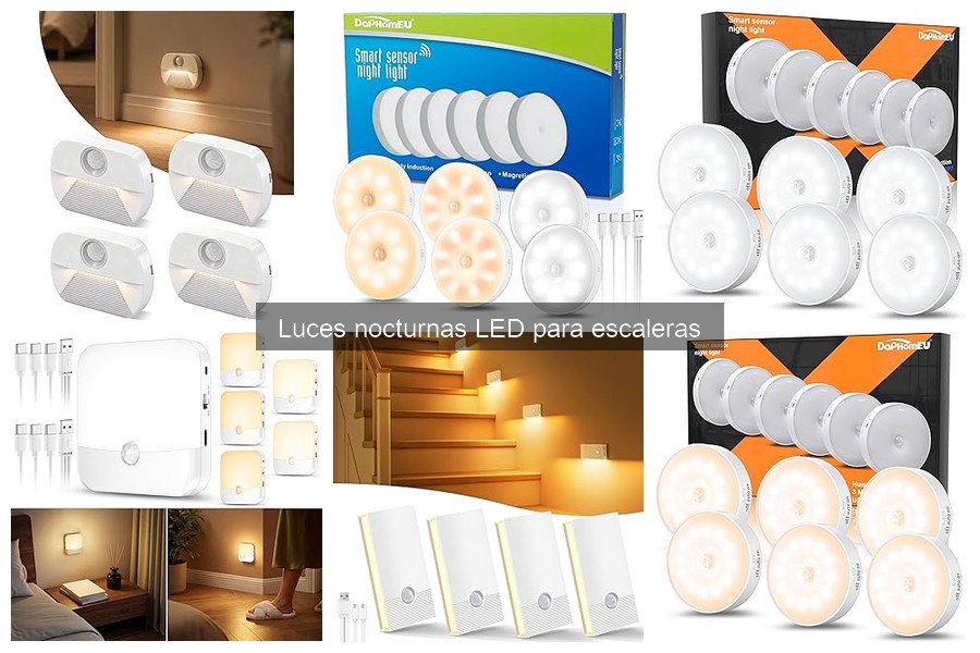 Dónde comprar luces nocturnas LED para escaleras económicas