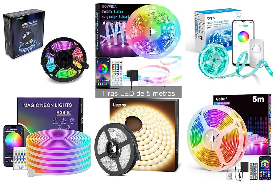 Efectividad de las tiras LED de 5 metros frente a otras luces