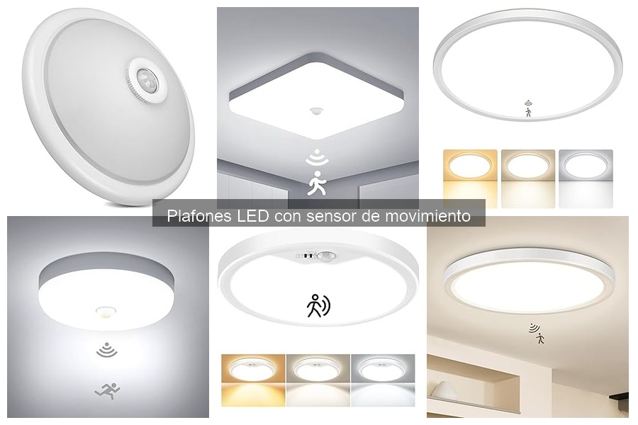 Eficiencia Energética de Plafones LED con Sensor de Movimiento