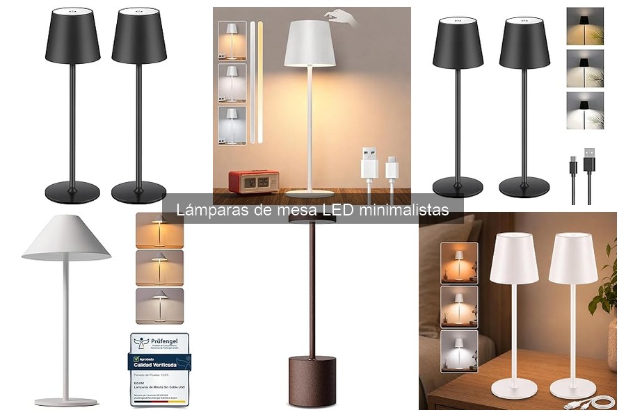 Errores comunes al elegir lámparas de mesa LED minimalistas