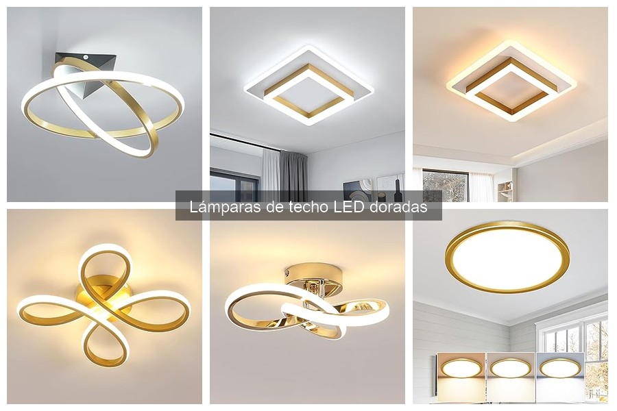 Errores comunes al elegir lámparas de techo LED doradas