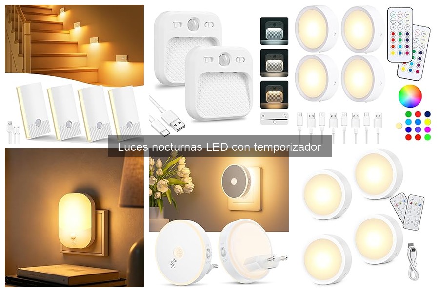 Errores comunes al usar luces nocturnas LED con temporizador