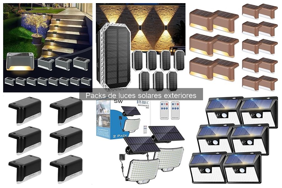 ** Errores comunes al usar luces solares exteriores