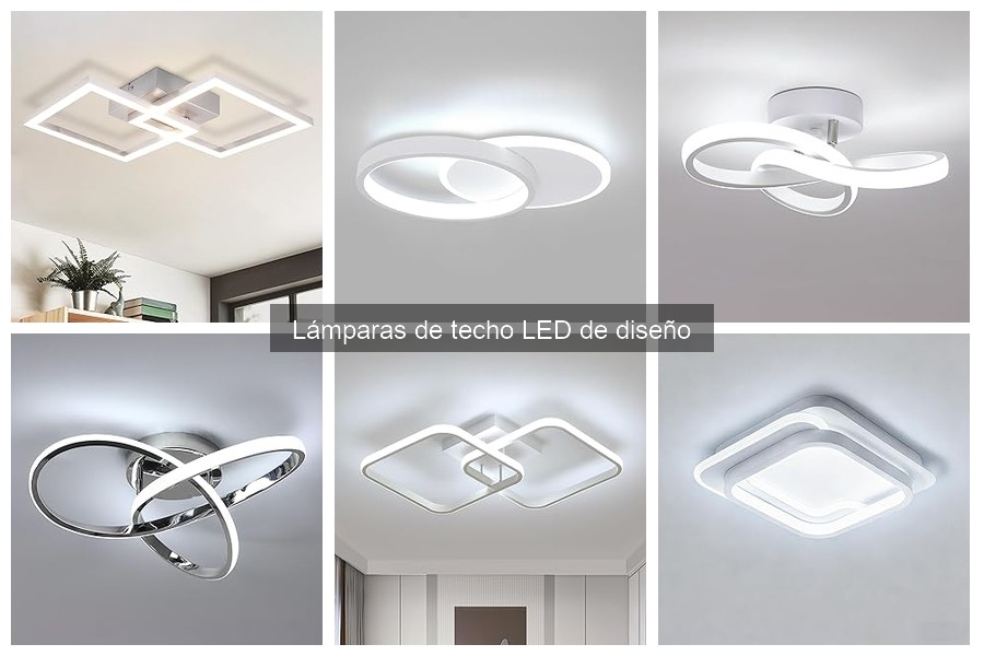 Estilos de lámparas de techo LED de diseño para cada espacio
