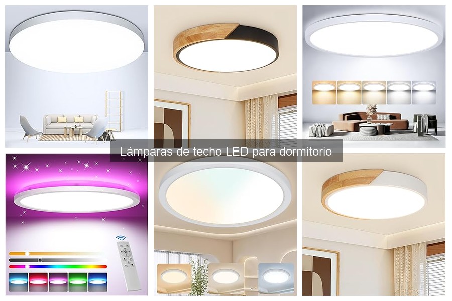 Estilos de lámparas de techo LED para decorar el dormitorio