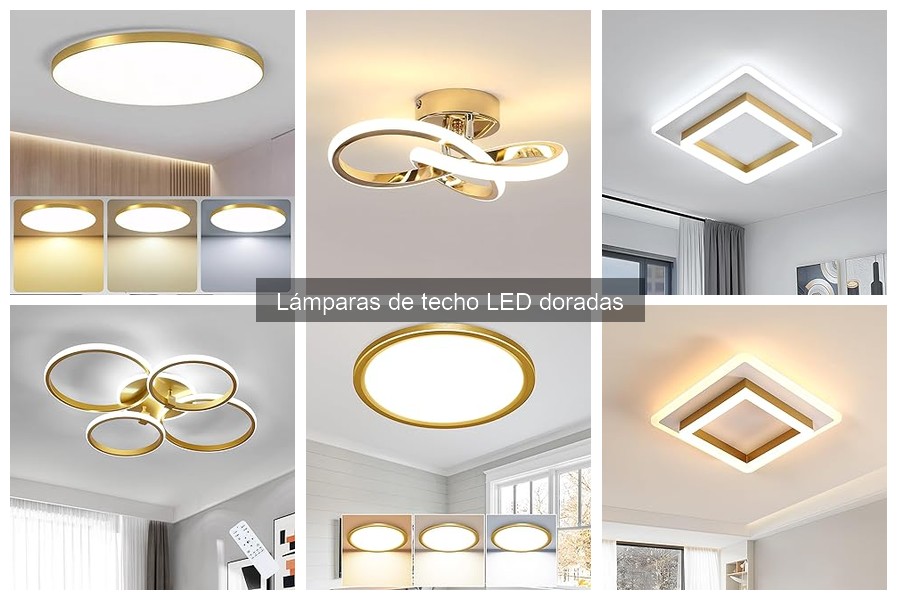Estilos decorativos que combinan con lámparas de techo LED doradas