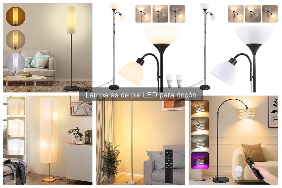 Estilos y Diseños de Lámparas de Pie LED para Rincón