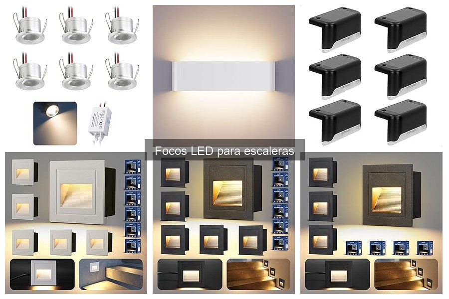 Focos LED de bajo consumo para escaleras: eficiencia y estilo