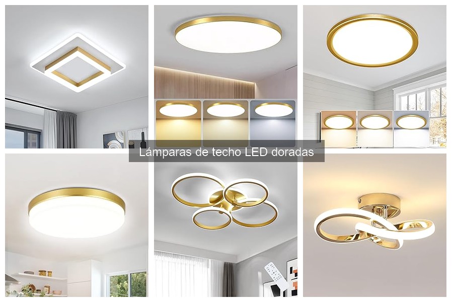 Guía de compra de lámparas de techo LED doradas