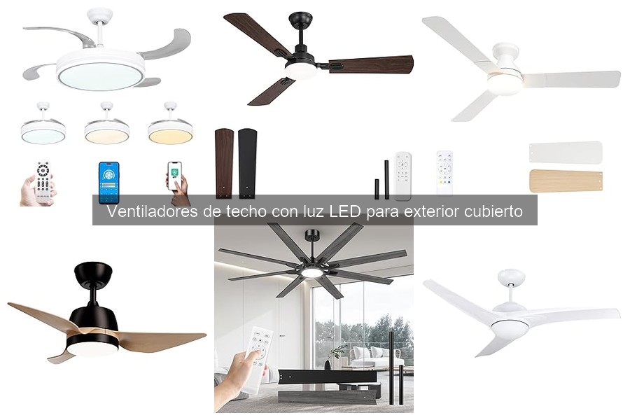 Guía de Mantenimiento para Ventiladores de Techo LED en Exterior