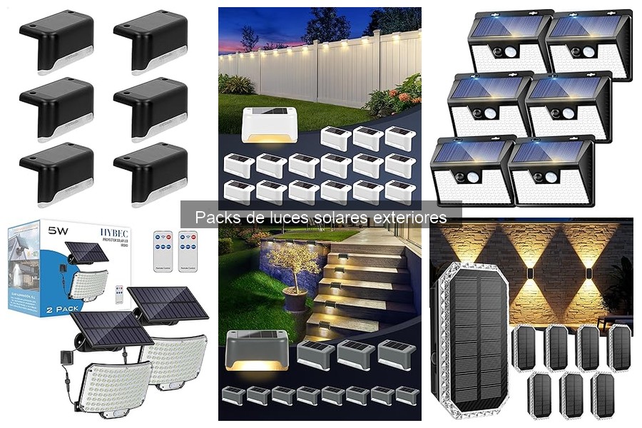 Guía para Elegir el Mejor Pack de Luces Solares Exteriores