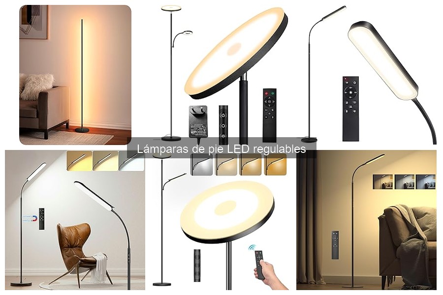 ** Guía para instalar lámparas de pie LED regulables en casa