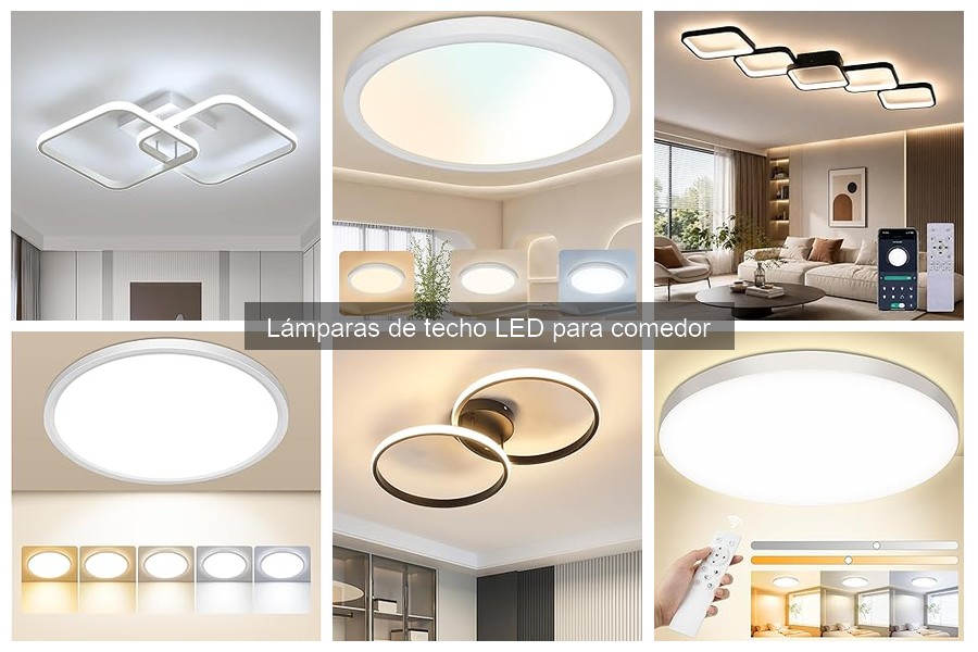 Guía para instalar lámparas de techo LED en tu comedor