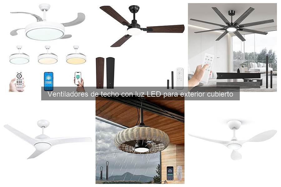 ** Guía para Instalar Ventiladores de Techo con Luz LED en Exterior
