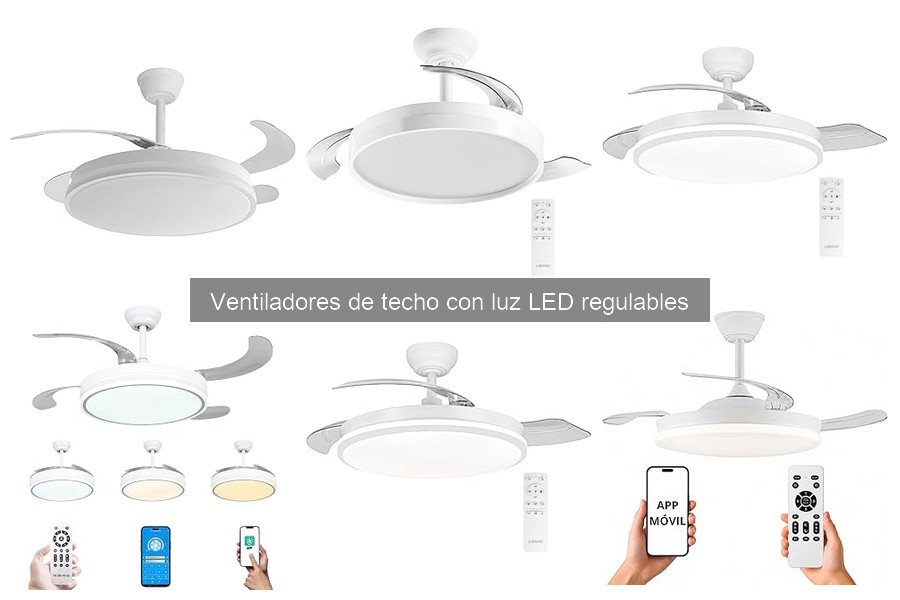 Guía para Instalar Ventiladores de Techo con Luz LED Regulables