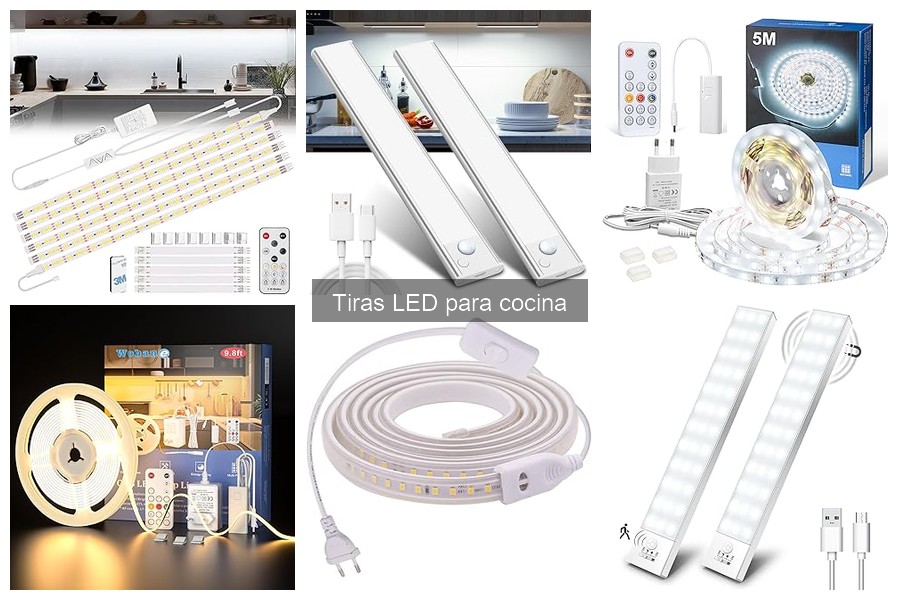Ideas Creativas de Decoración con Tiras LED en la Cocina
