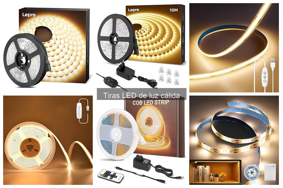 Ideas creativas para decorar con tiras LED de luz cálida